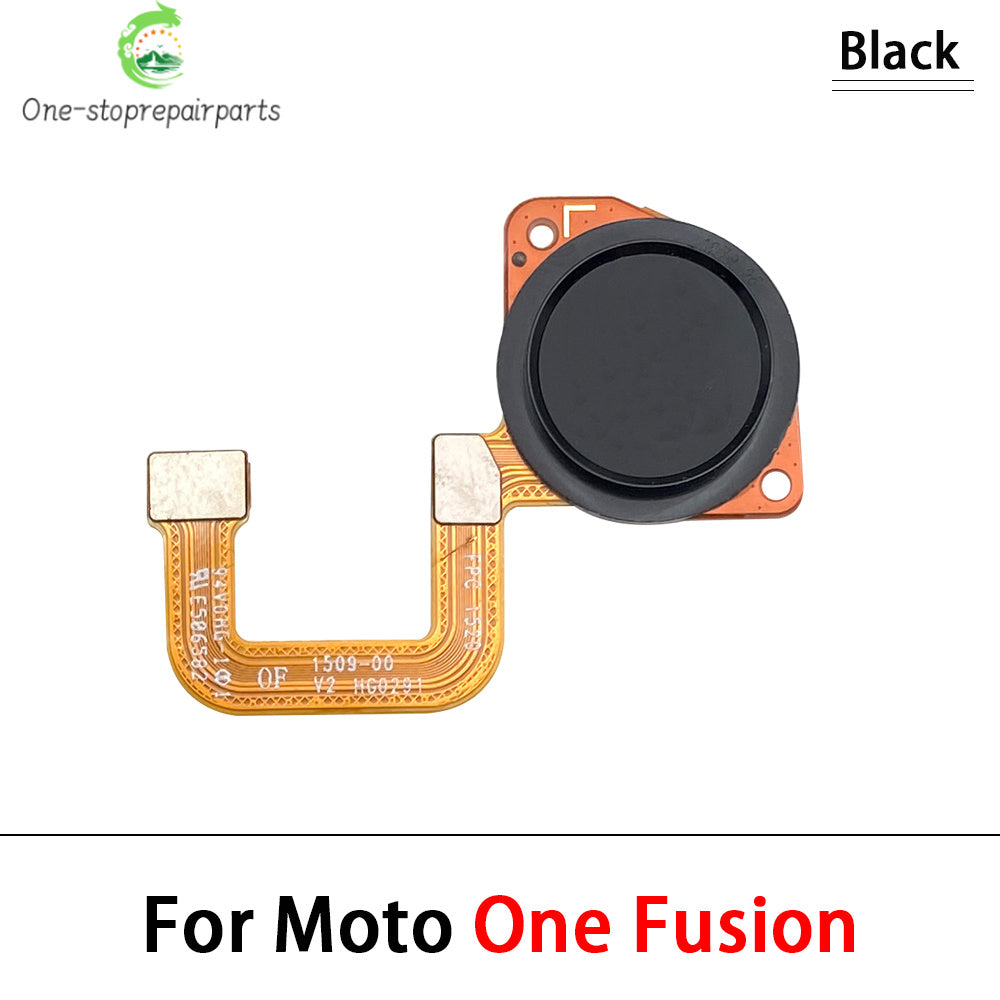 10Pcs, New For Motorola Moto One Vision Action Hyper Macro Fusion Plus Home Button FingerPrint Touch ID Sensor Flex Cable Motorola phone repair parts