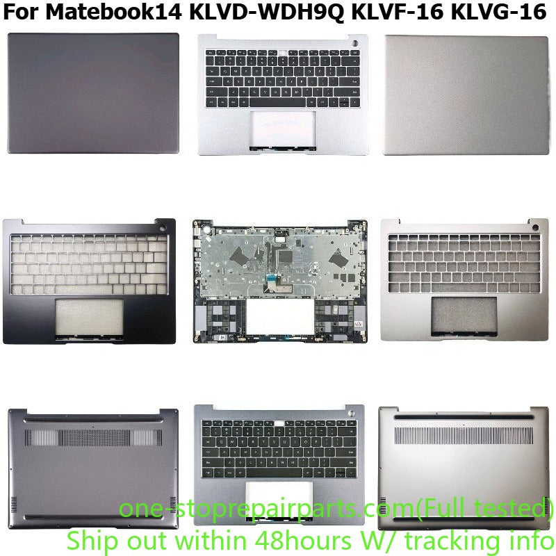 Cover case for Huawei Matebook14 KLVD-WDH9Q KLVF-16 KLVG-16 top housing bezel frame upper palmrest keyboard bottom hinge cover