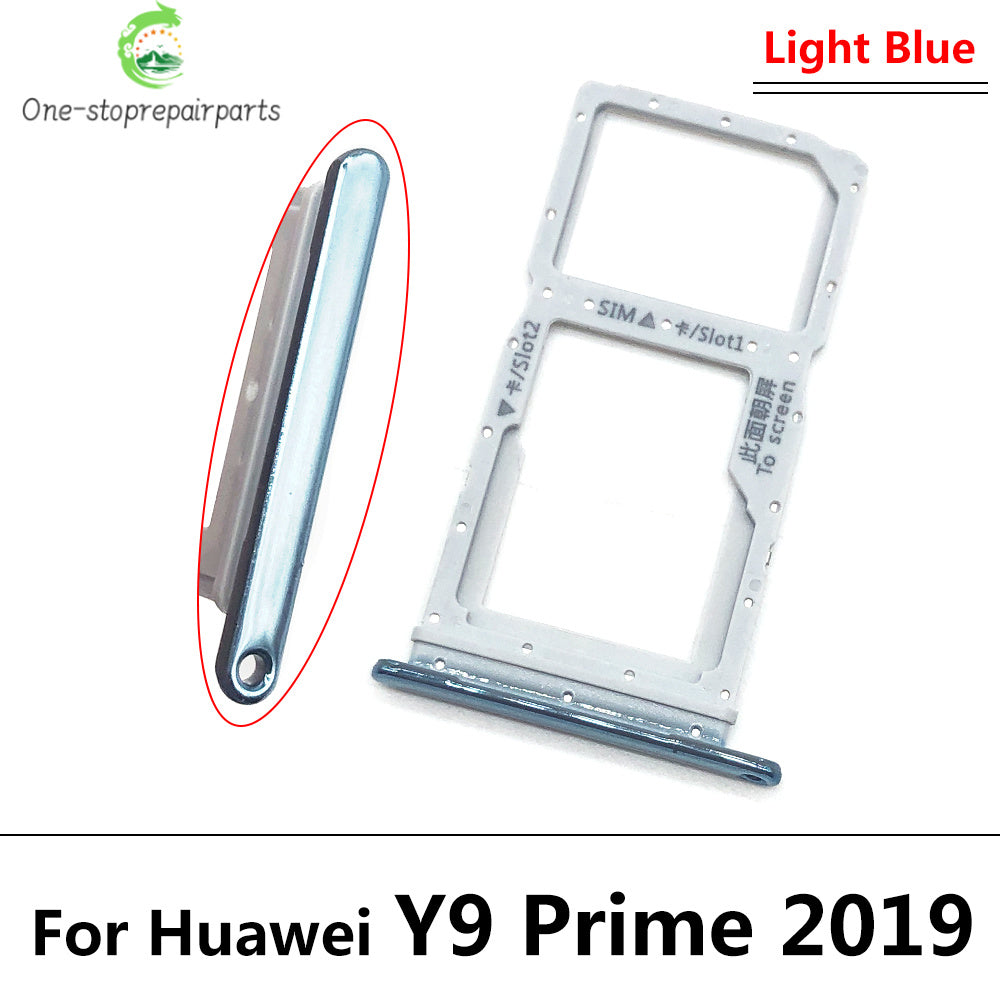 10Pcs/Lot, New For Huawei Y6 Y7P Y8P 2020 Y9 Prime 2019 SIM Card Tray Slot Holder Repairing Parts Huawei phone repair parts