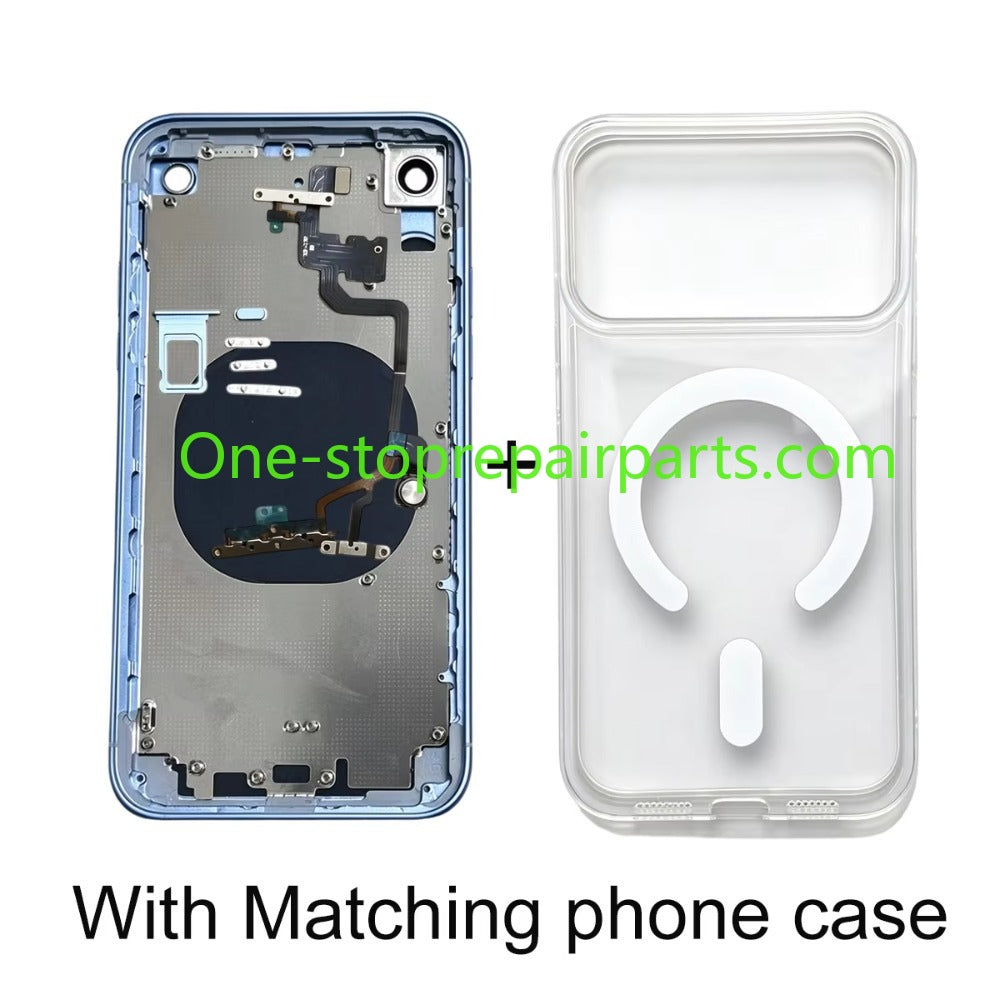 DIY Retrofit Housing Kit For iPhone XR/11 18 Pro Style Assembly With Frame, Flex Cable, Side Keys & Matching Phone Case iPhone phone repair parts