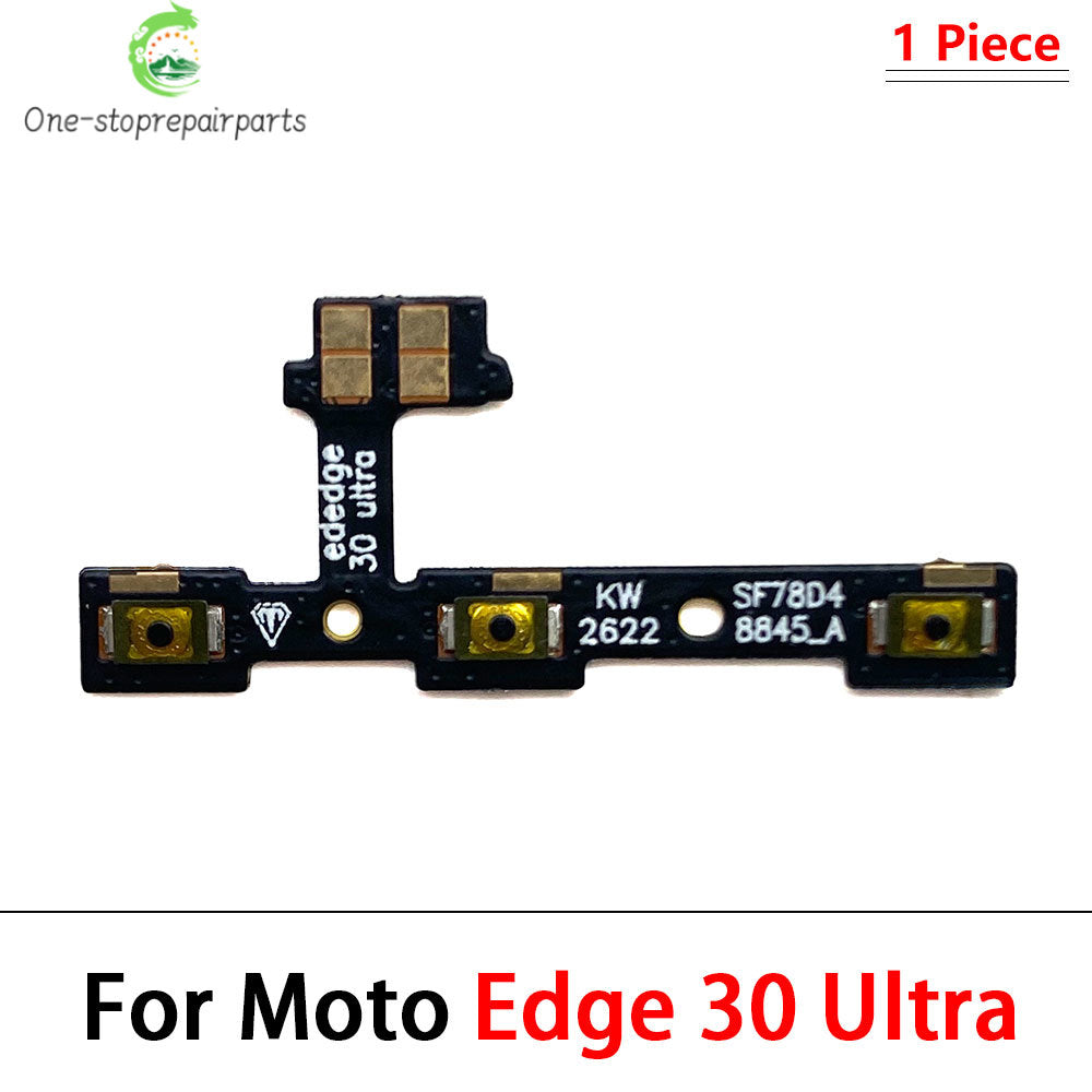 10Pcs/Lot, Power on off Volume Key Button Flex Cable For Motorola For Moto Edge 20 30 Pro Lite 30 40 50 Neo Ultra Fusion Plus Motorola phone repair parts