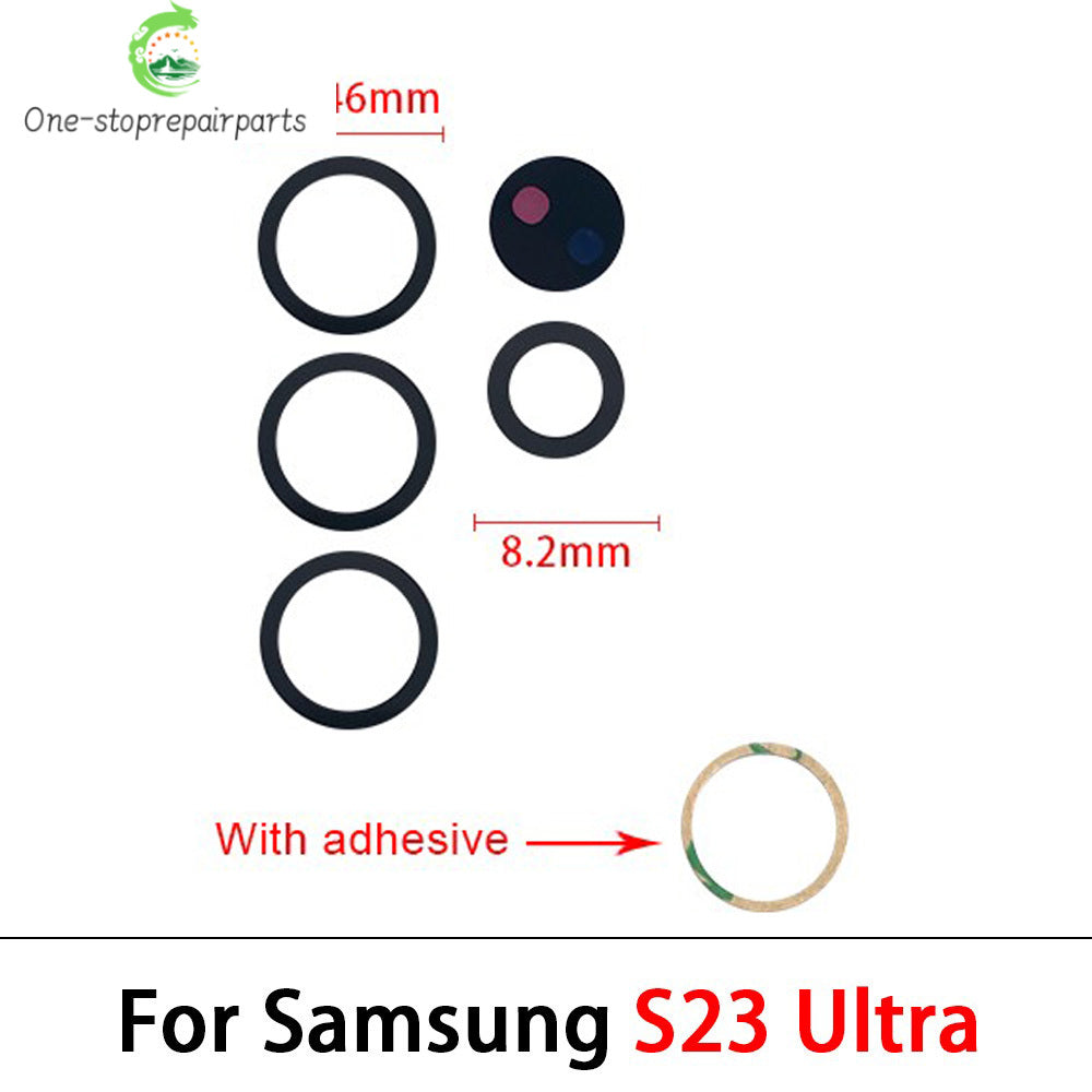 10Pcs, Back Rear Camera Glass Lens For Samsung S20 S21 S22 S23 S24 Plus Ultra FE 5G With Adhesive Samsung phone repair parts