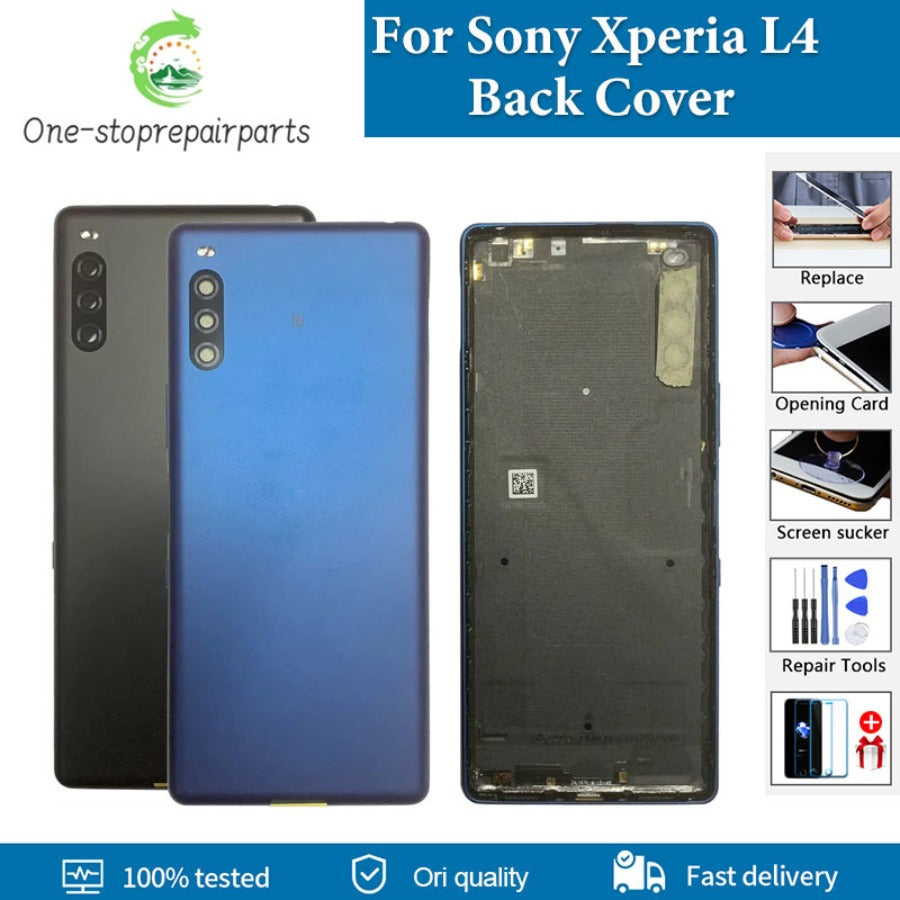 Original For Sony Xperia L4 Back Battery Cover Back Housing Door Rear Case For Sony L4 Battery Cover XQ-AD52 XQ-AD51 Replacement Sony phone repair parts