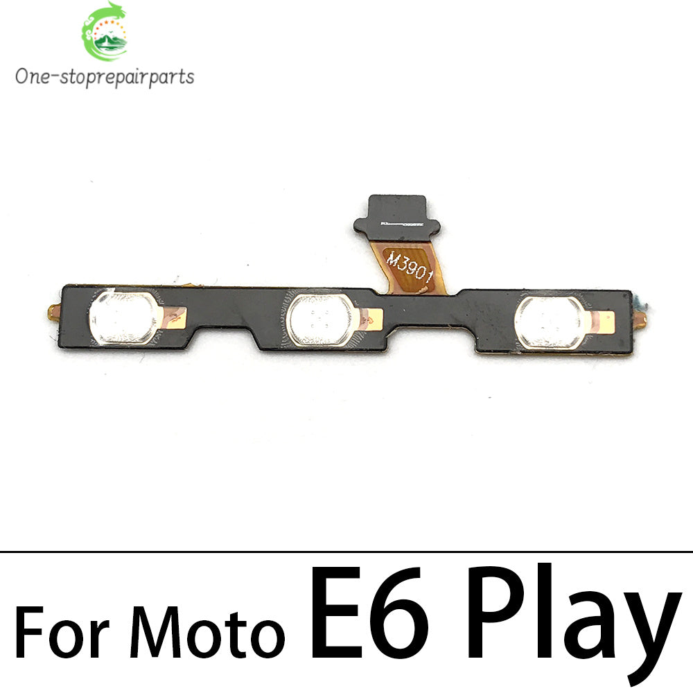 Power On Off Button Volume Side Key Flex Cable For Motorola Moto E13 E22 E32 E5 E6 E6s E7 Plus Power Play Go E20 E30 E40 Motorola phone repair parts