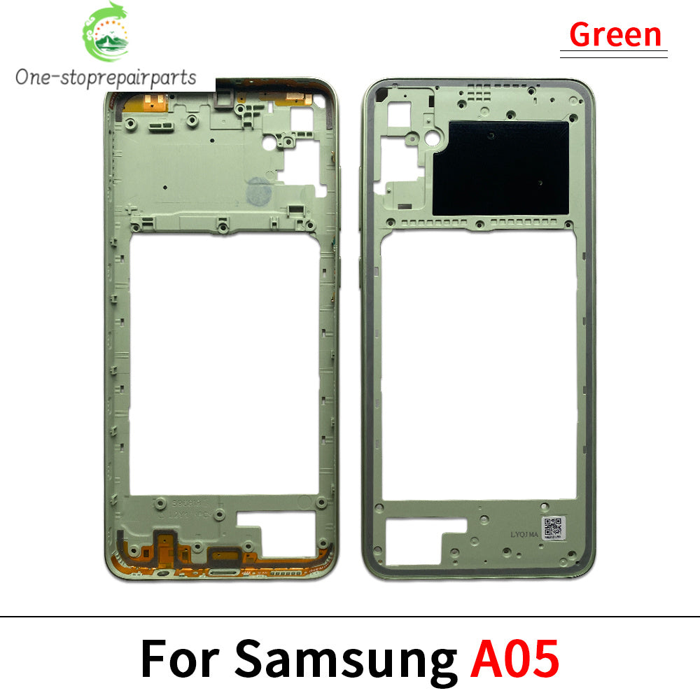 New For Samsung A15 4G A155F / A15 5G A156B / A05 / A05s / A25 5G Housing Middle Frame Bezel Middle Plate Cover Samsung phone repair parts