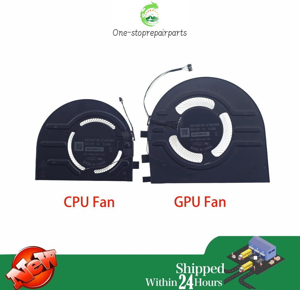 Laptop CPU GPU Fan EG75071S1-C140-S9A EG75071S1-C150-S9A For Lenovo ThinkPad X1 Extreme 4th P1 Gen 4 RU:5H41D34325 26 20Y3 20Y4  Lenovo Laptop repair parts