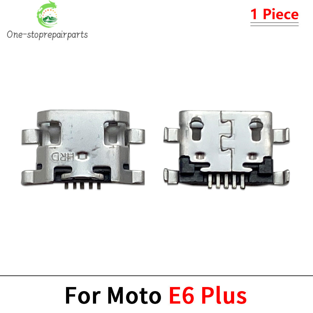 10Pcs, Micro USB Connector Charging Port Jack Plug For Moto Edge 20 30 40 50 Neo E6 E6s E7 E13 E14 E20 E30 E32 E22 Plus Play Motorola phone repair parts