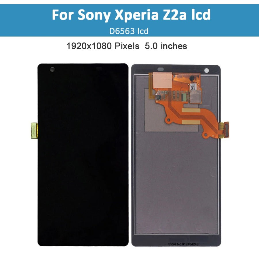 5.0'' Original LCD Screen For Sony Xperia Z2A LCD Screen Touch Display Digitizer Assembly With Frame For Sony Z2A Z2 A D6563 LCD Sony phone repair parts