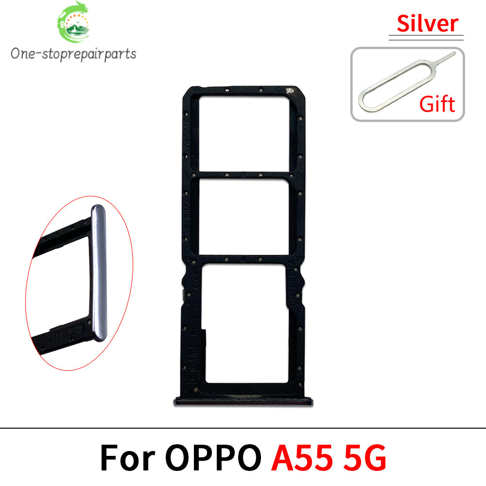 10Pcs, SIM Card Tray Slot Holder For OPPO A52 A53 A54 A55 A57 A58 4G 2022 Replacement Parts OPPO phone repair parts