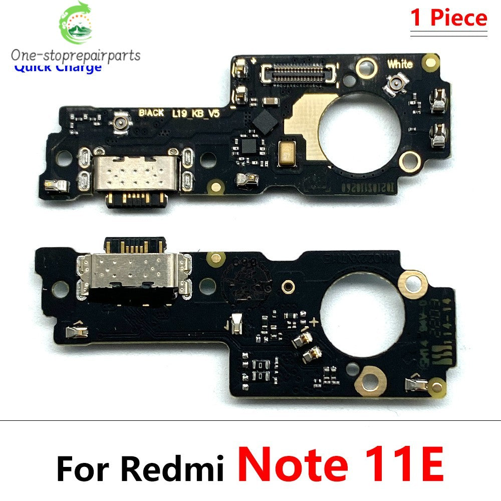 New For Xiaomi Redmi Note 11 11E 12 13 Pro Plus 4G 5G USB Charging Port Dock Charger Connector Board Microphone Flex Cable Xiaomi  Xiao mi phone repair parts