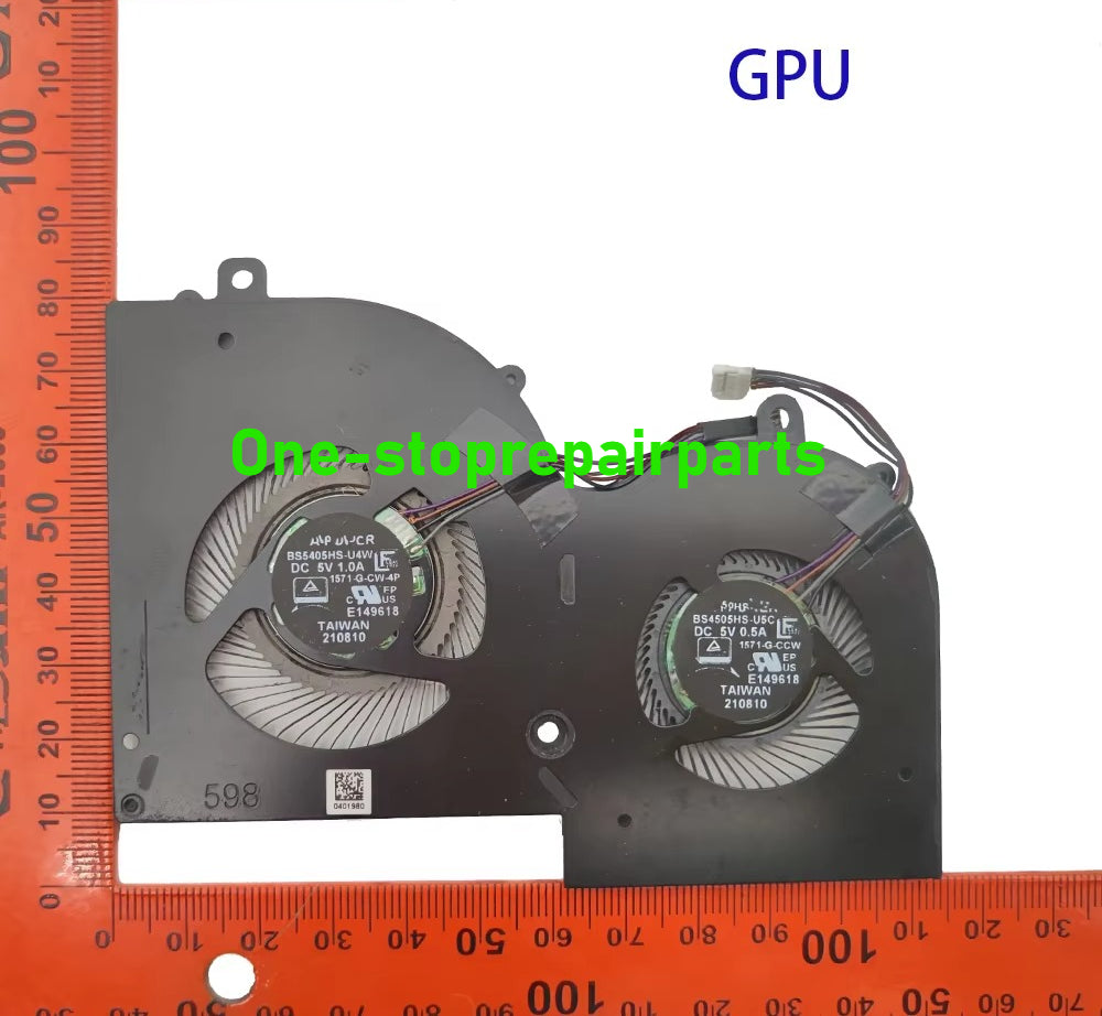 CPU GPU Cooling Fan For MSI Creator Z16 A11UT A11UE A11UX A11UET MS-1571 MS-1572 Notebook Cooler Fan BS5405HS-U4W BS4505HS-U5C MSI laptop repair parts