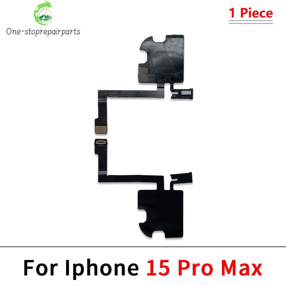 10Pcs, Earpiece Proximity Light Sensor Face Recognition Function Ribbon Flex Cable For IPhone 13 14 15 16 17 Pro Max Plus Mini iPhone phone repair parts