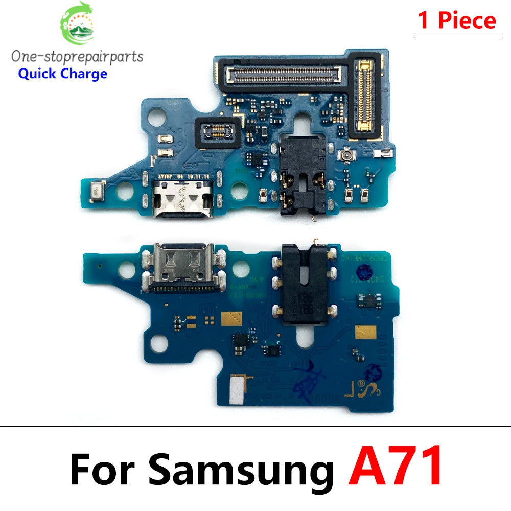 New For Samsung A51 A515F A71 A715F USB Charging Port Mic Microphone Dock Connector Board Flex Cable Samsung phone repair parts