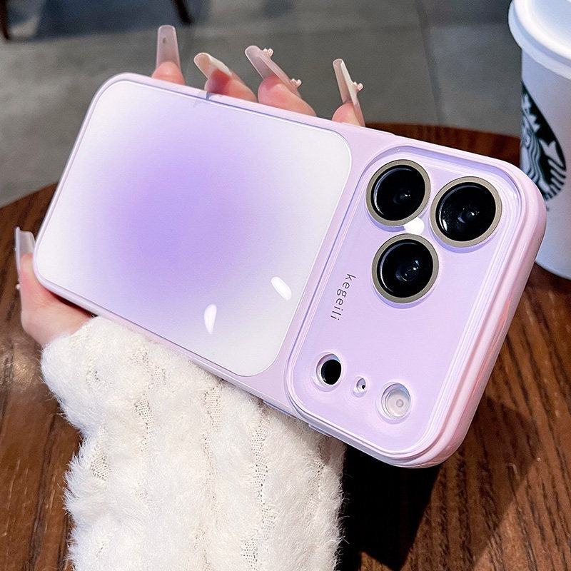 Gradually change the halo to become larger in seconds for iPhone 17promax mobile phone case The new iPhone16 seconds becomes 17pro large window Dopamine with lens film Women's protective case Phone accessories