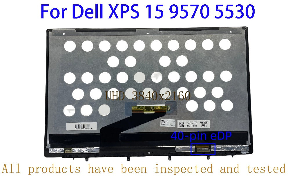 DP/N 0FNVDR LQ156D1JX41 15.6 Inch 40pin eDP UHD 3840*2160 LCD Touch Screen Assembly For DELL XPS 15 9570 Precision 5530 Dell laptop repair parts