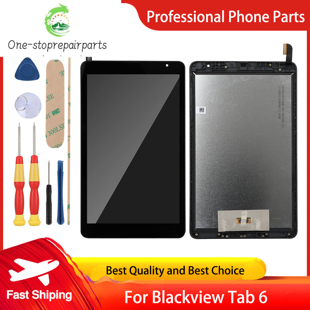 1280*800 Original Blackview Tab 6 LCD Display and Touch Screen Digitizer With Frame Assembly Replacement Display LCD + Tools Blackview phone repair parts
