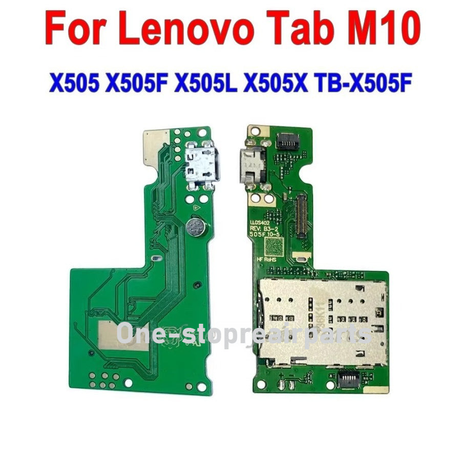 USB Charging Port Connector Charge Dock Board With Sim Card Reader Flex Cable For Lenovo Tab M10 X505 X505F X505L X505X TB-X505F Lenovo Tablet repair parts