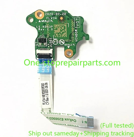 Switch Power Button Board with Cable for Lenovo ThinkBook 14 G3 ITL ACL K4e-ITL E4-ITL LS-K053P LS-K057P 5C50S25134 5C50S25158