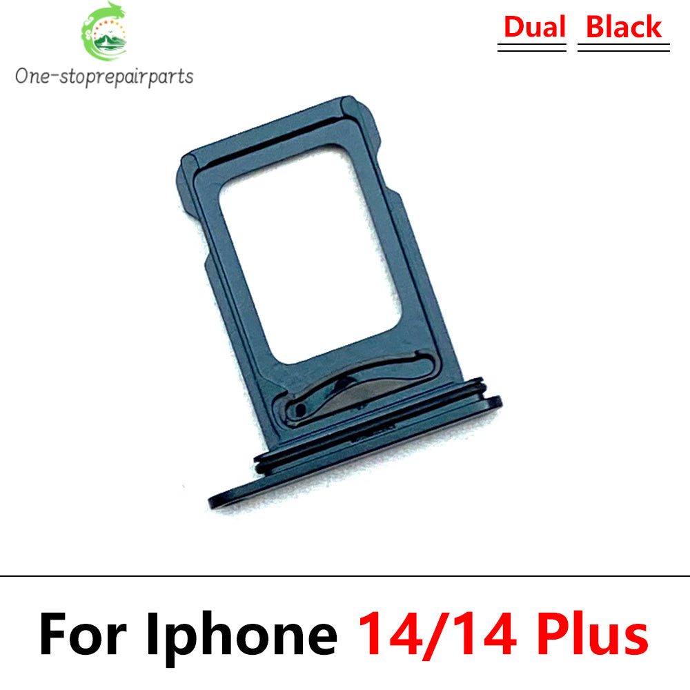10Pcs/Lot, New Dual Sim Card slot tray Holder For iPhone 14 Pro 14Pro Max 14 Plus Repair Parts iPhone phone repair parts