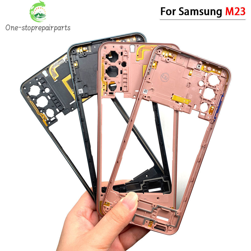 New Middle Frame For Samsung M23 M52 M53 M51 M54 M62 M35 5G M526B M536B M625F Door Housing Bezel Repair Parts Samsung phone repair parts