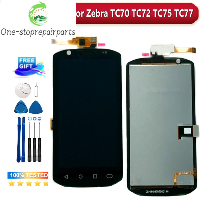New LCD with Touch Screen for Zebra TC70 TC72 TC75 TC77 TC77X TC720L LCD Display+Touch Screen Digitizer Assembly Replacement Other brand Phone repair parts