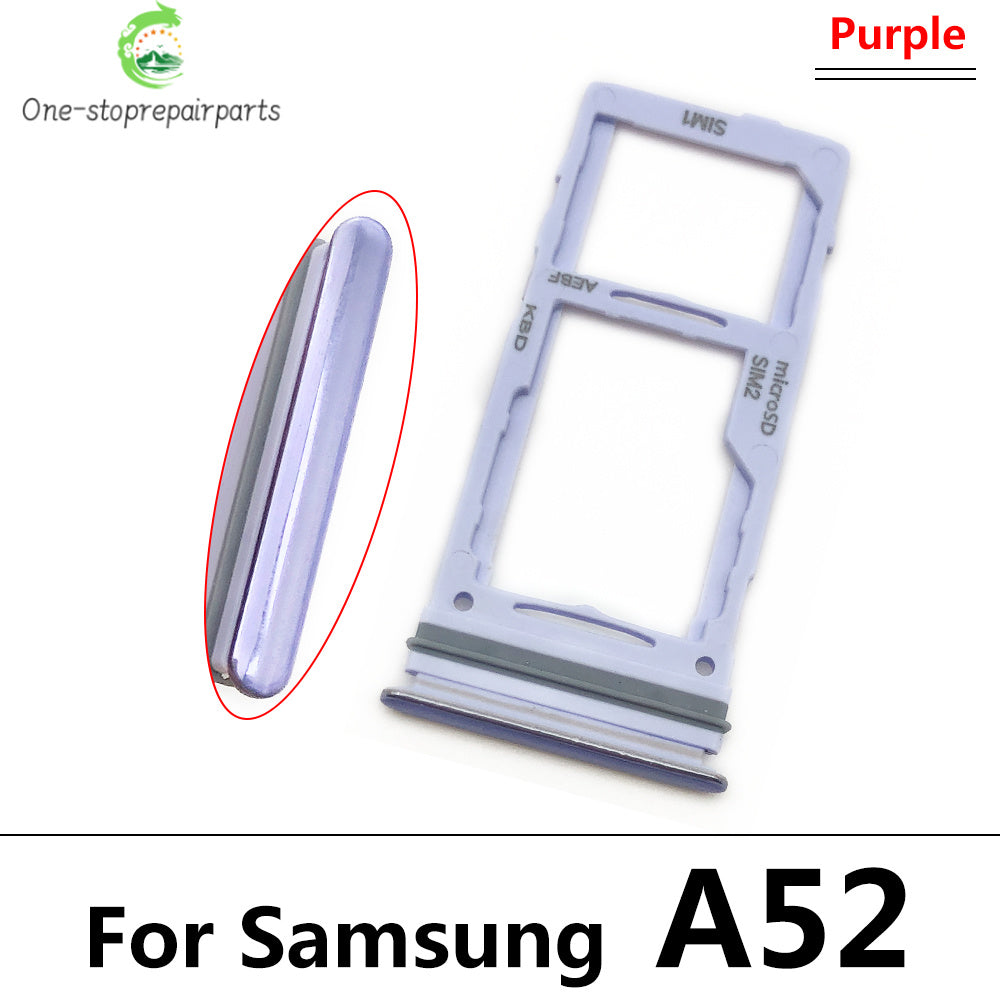 New Sim Card Tray Reader Socket Slot Holder For Samsung A32 A52 A72 4G 5G Replacement Part Samsung phone repair parts