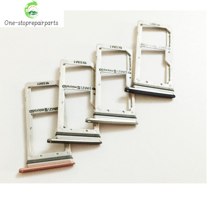 2 Pcs/lot, Dual / Single  SIM Card Tray Slot Holder For Samsung S7 edge G935 Sim Tray Silver/Grey/ Gold/Pink Samsung phone repair parts
