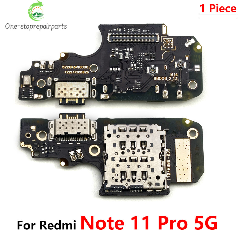 10Pcs, Charger Board Flex For Xiaomi Redmi Note 7 8 8T 9 9s 10 10s 11 12 Pro 4G 5G USB Port Connector Dock Charging Flex Cable Xiaomi  Xiao mi phone repair parts