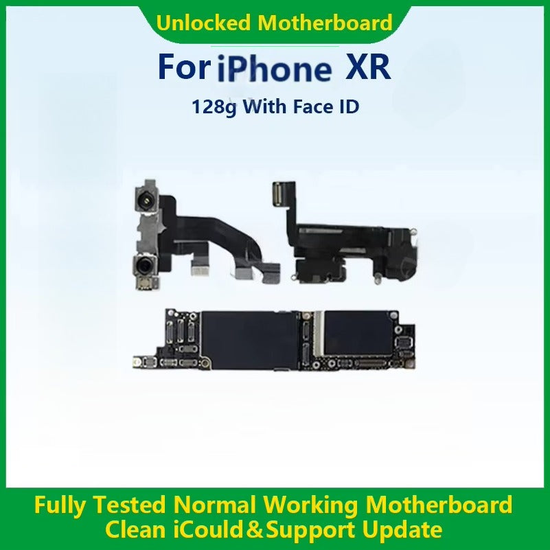 100%Working Mainboard For iPhone X/XR/XS Max With Face ID Fully Tested Cleaned iCloud And Unlocked Motherboard Fast Shipping  iPhone phone repair parts