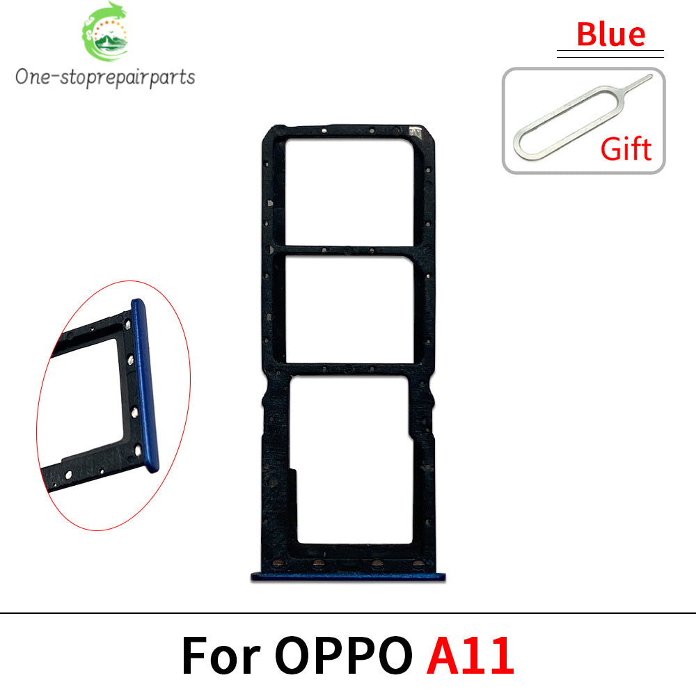 New For OPPO A11 A12 A15 A16 A16s Micro Nano SIM Card Holder Tray Slot Holder Adapter Socket OPPO phone repair parts