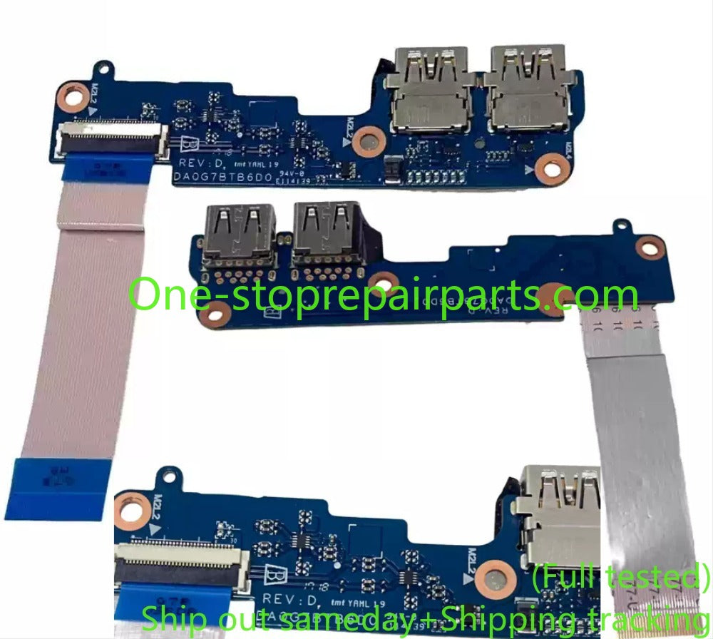 I/O USB Port Board for HP Pavilion15-CW 15-CS DAG7BDTB8B0 DAG7BJTB8A0 DA0G7BTB6D0 L23896-001 TPN-Q208 TPN-Q210 daughterboard