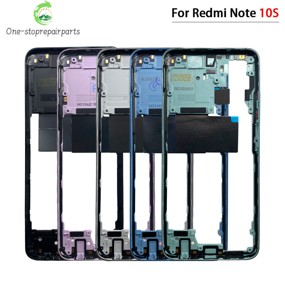 For Xiaomi Redmi Note 10 / Note 10s / Note 10 Pro Middle Frame Holder Housing Replacement Repair Parts Xiaomi  Xiao mi phone repair parts