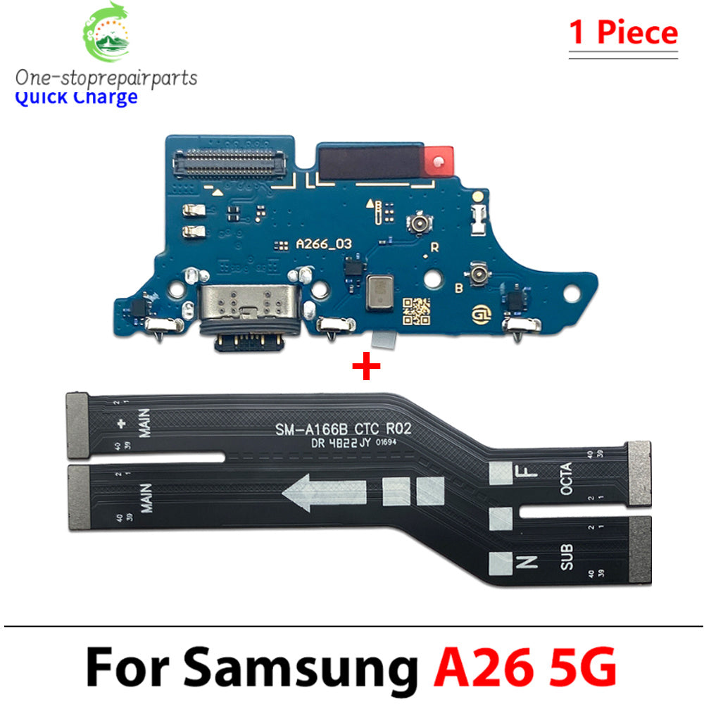 New For Samsung A15 A25 A35 A55 A16 A26 A56 A17 4G 5G USB Charging Port Board Connector Port Main Mainboard Flex Cable Samsung phone repair parts