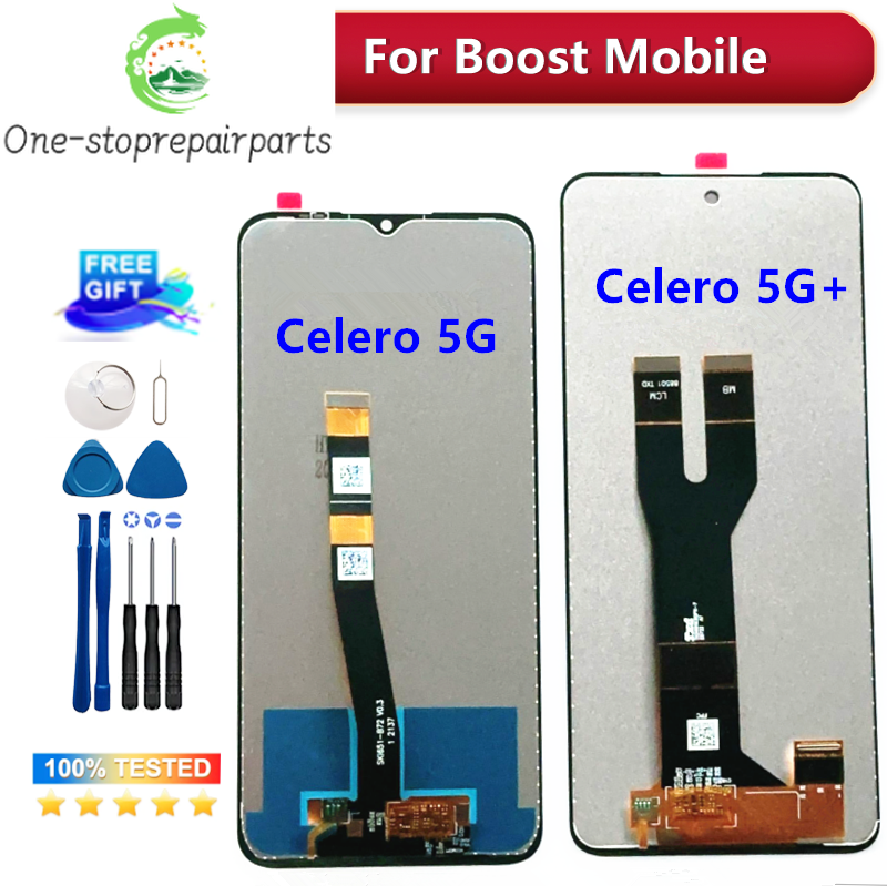 100% Tested New For BOOST MOBILE CELERO 5G LCD Assembly Display Touch Screen Panel Replacement for CELERO 5G+ Plus Cell Phone Other brand Phone repair parts