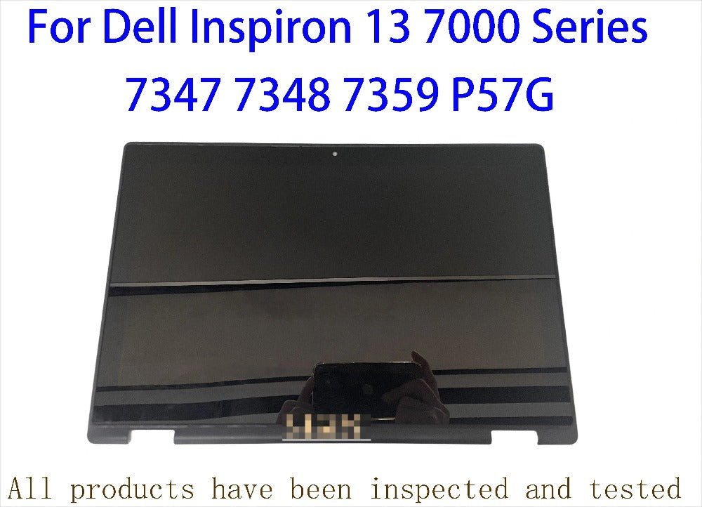 13.3inch For Dell Inspiron 13 7000 Series 7347 7348 7359 7352 7353 P57G P57G001 LCD Screen Touch Digitizer Assembly With Frame Dell laptop repair parts