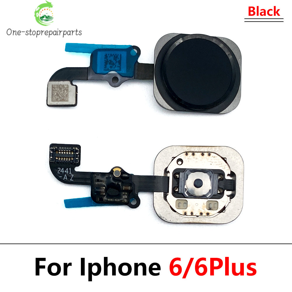 Home Button For iPhone 6 6P 6s Plus Menu HomeButton Key With Flex Cable Replacement Parts iPhone phone repair parts