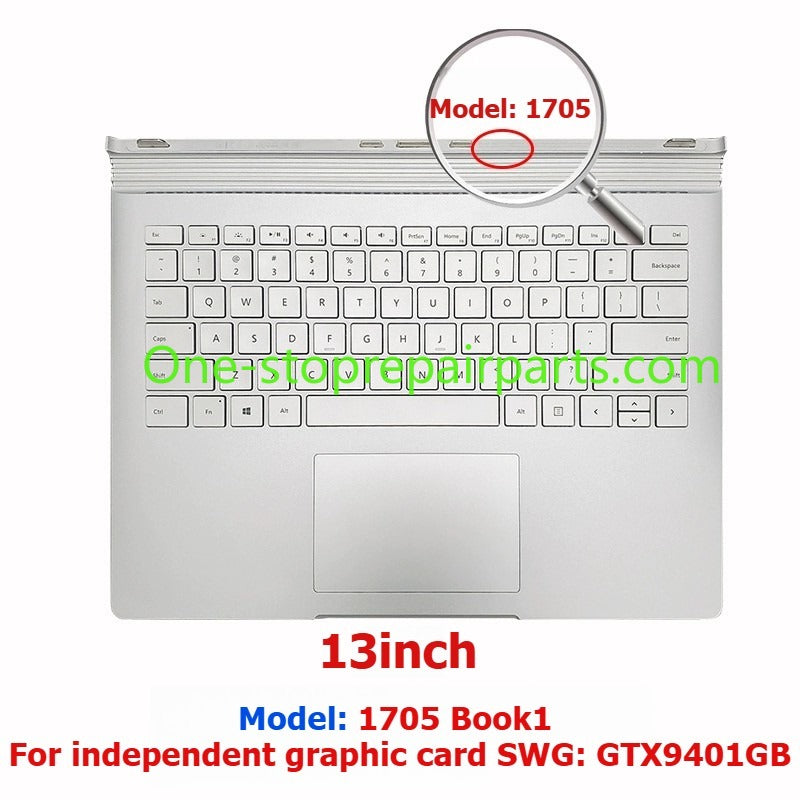 Base Keyboard For 13.5 15 inch Microsoft Surface book1/2/3 generation 1704 1705 1785 1834 1835 1050 1813 6g 1060 1050 965 940 graphic card 2nd 3nd generation