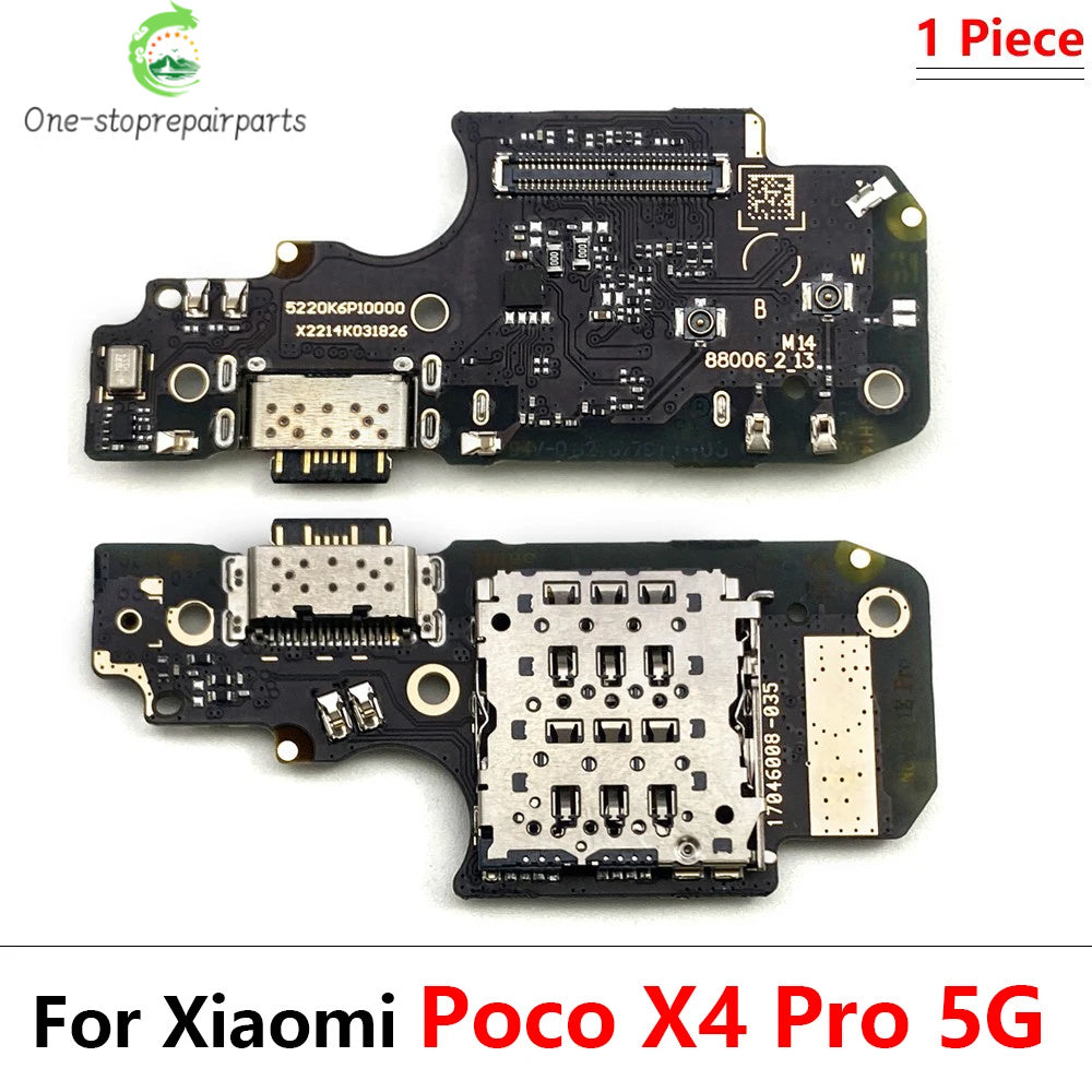 New Dock Connector USB Charger Charging Board Port Flex Cable For Xiaomi Poco F4 F5 F6 X3 X4 X5 X6 M3 M4 M5 Pro 4G 5G GT  Xiaomi  Xiao mi phone repair parts