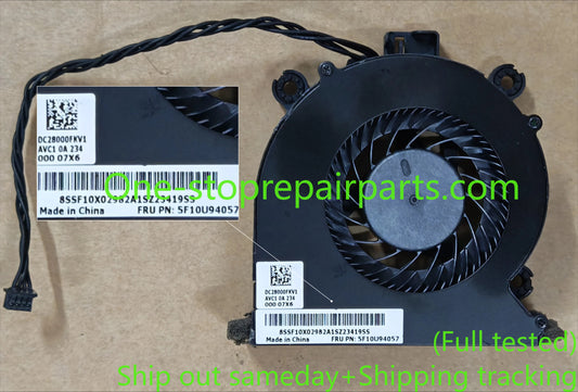 CPU Cooling Fan for Lenovo ThinkSmart Hub Teams/Zoom Rooms Core IP Controller Kit & Bar 180 One/One Pro 5F10U94059 5F10U94057 94059 BAZA0620R2HY003 DC28000FKV1 DC12V 0.2A 25W