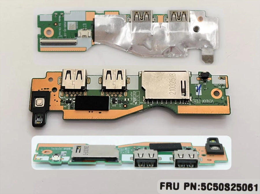 USB switch board For Lenovo 15ACL IdeaPad 5 5-15IIL05 15IAL7 15ARE05 NS-C681 NS-C811 5C50S25061 NS-E401 5C50S25369 5C50S25126 Lenovo laptop repair parts