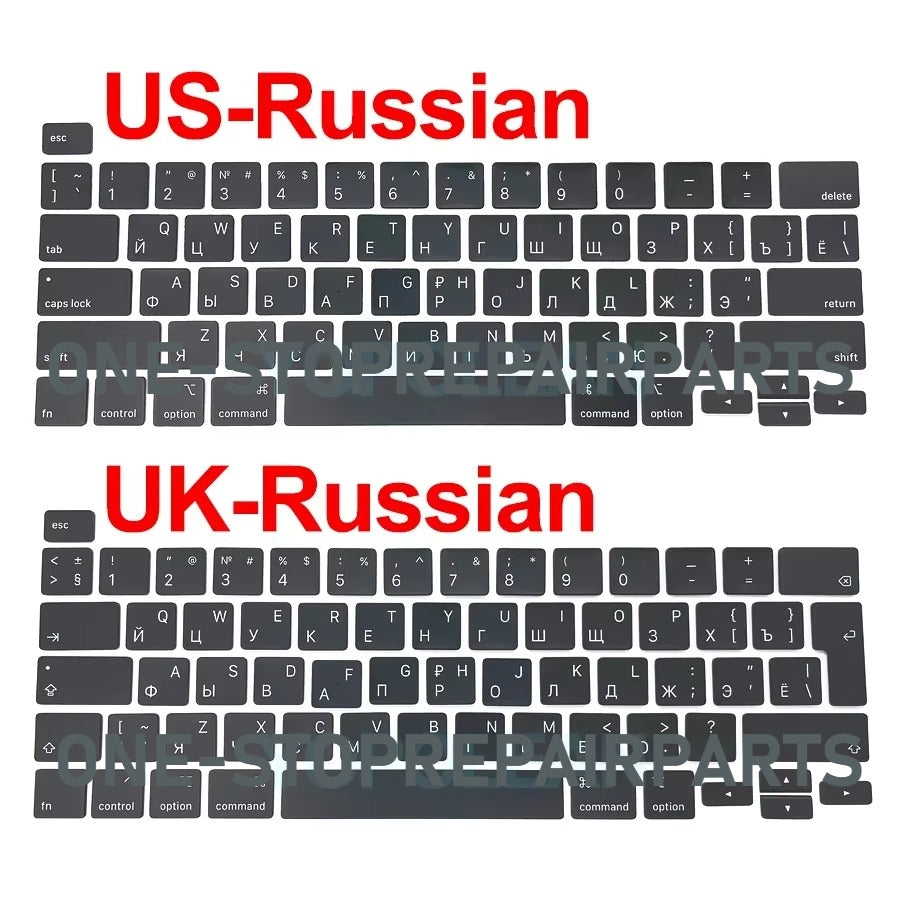New Laptop A2141 A2289 A2251 Key Keycaps Keys Cap Keyboards Scissor Repair For Macbook Pro Retina 13" 16" 2019 2020 Year Macbook repair parts
