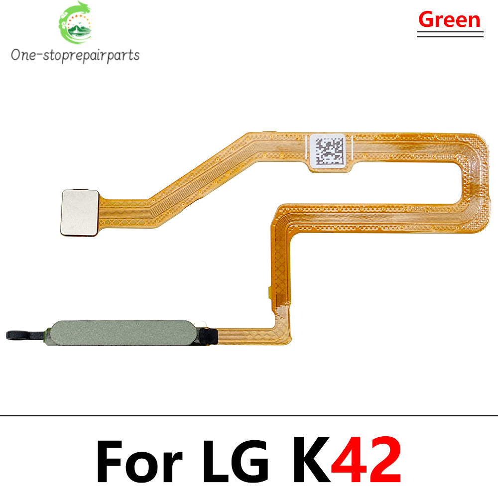 New For LG K42 K52 Home Button FingerPrint Touch ID Sensor Flex Cable Ribbon Replacement Parts  LG phone repair parts