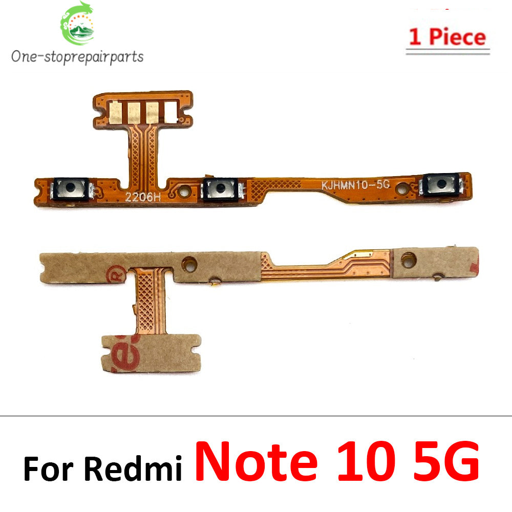Power On Off Volume Side Button Key Flex Cable For Xiaomi Redmi Note 10 10s 11 11s 11T 11E 12 12s 13 Pro Plus 4G 5G　  Xiaomi  Xiao mi phone repair parts