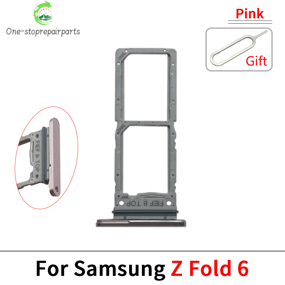 New For Samsung Z Fold 2 3 4 5 6 F916 F926 F936 F946 Micro Nano SIM Card Holder Tray Slot Holder Adapter Socket Samsung phone repair parts