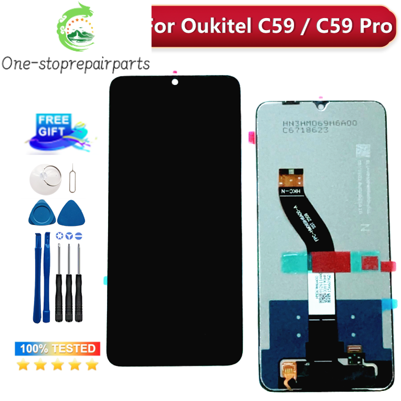 Original 6.88"HD 90Hz Android 15 For Oukitel C59 PRO LCD Display Screen Touch Panel Digitizer For Oukitel C59 C60 PRO LCD Sesnor Other brand Phone repair parts
