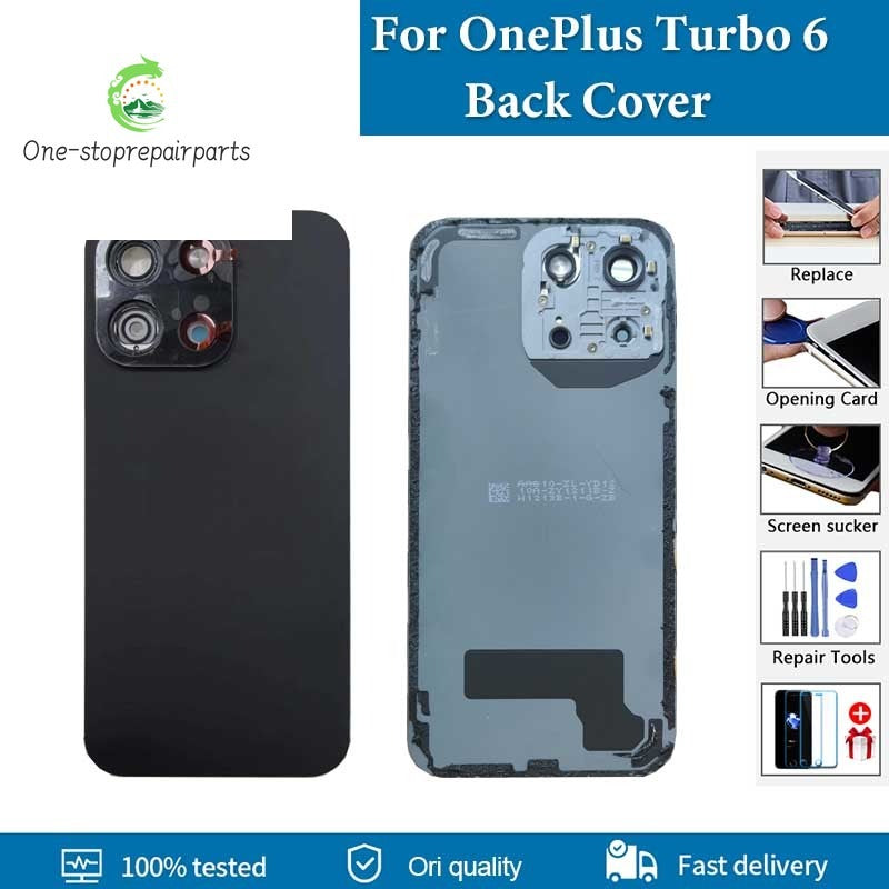 For OnePlus Turbo 6 Back Cover Back Case Rear Case Housing Door AAA+ quality For 1+ Turbo 6 PLU110 Back Cover Replacement Parts