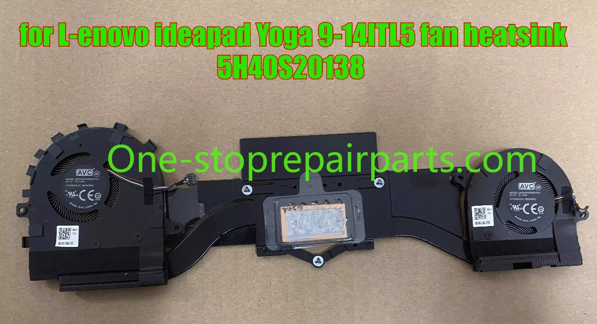Cooling heatsink fan for Lenovo ideapad Yoga 9-14ITL5 fan heatsink 5H40S20138 module Lenovo laptop repair parts