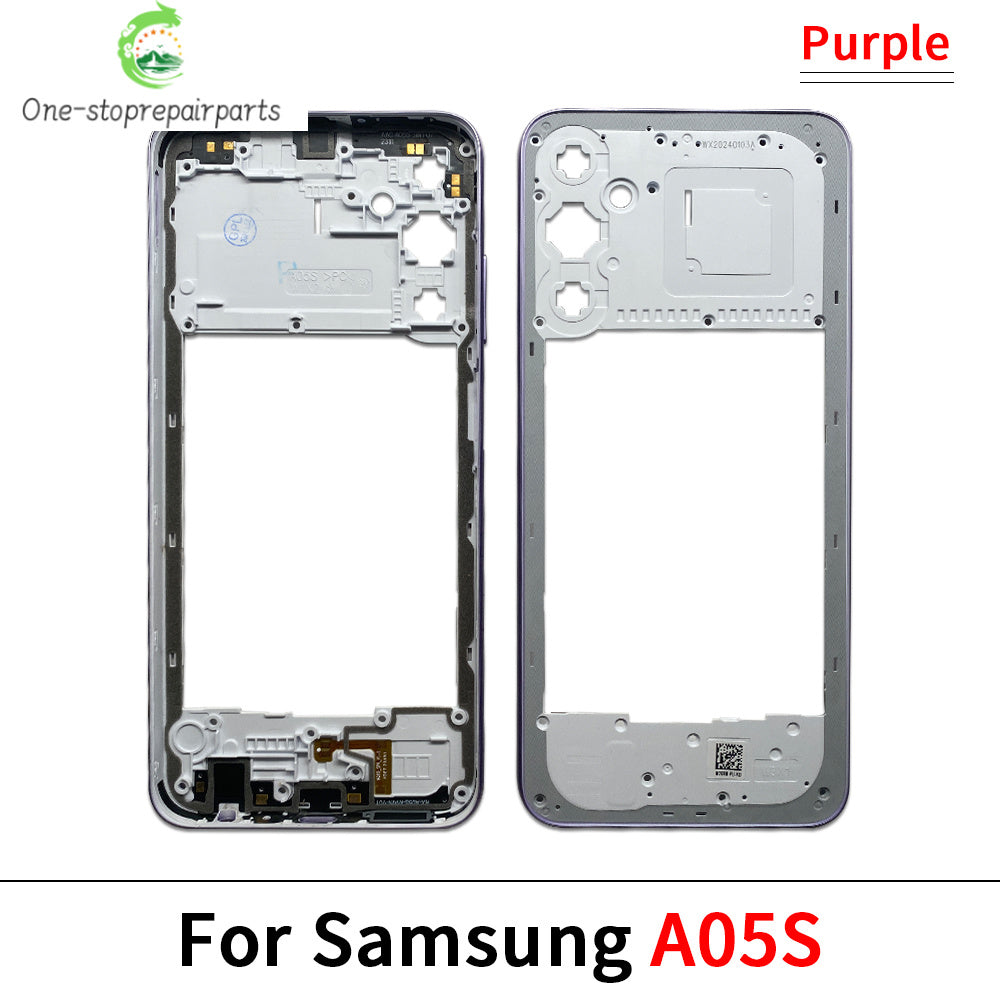 New For Samsung A15 4G A155F / A15 5G A156B / A05 / A05s / A25 5G Housing Middle Frame Bezel Middle Plate Cover Samsung phone repair parts