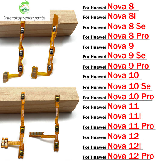 Power On Off Volume Side Button Key Flex Cable For Huawei Nova 8 8i 9 10 11 11i 12 12i Pro Se Y61 Y91 Huawei phone repair parts