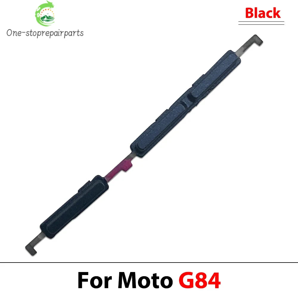 10Pcs, Side Key Power and Volume Button Key For Motorola Moto G04 G14 G24 G34 G54 G84 Replacement Parts Motorola phone repair parts